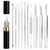 LOPHE Blackhead Remover Tool Kit, 10PCS Pimple Popper Tool Kit