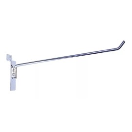 Exhivit Gancho Blister Cromo P/panel Ranurado 12 Pzs De 30 Cms