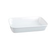 HIC Kitchen Rectangular Lasagna Pan, Fine White Porcelain, 13 x