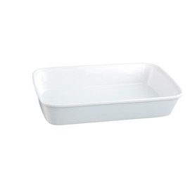 HIC Kitchen Rectangular Lasagna Pan, Fine White Porcelain, 13 x 9 x 2.5-Inches