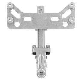 RC Trailer Hook Rack Aluminium Alloy Adjustable Trailer Hitch Hook Bracket for SCX6 1/6 RC Car Silver