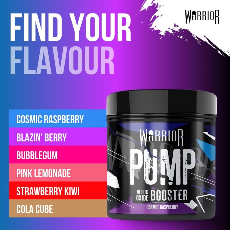 Warrior Pump Non Stim Pre-Workout Powder 225g – Nitric Oxide