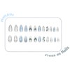 IMRAIN Almond Press on Nails French Medium False Nails with