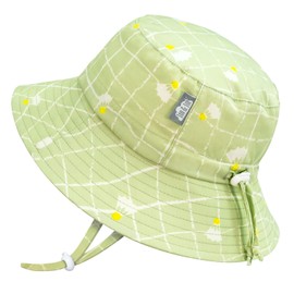 Jan & Jul 50+ UPF Kids Bucket Hat Girls, with Strings (XL: 6-12 Years, Birdie)