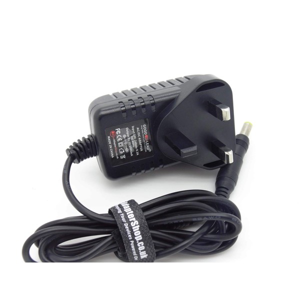 UK Plug 9 Volt DC 500mA Mains AC Switching Adapter