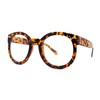 Tortoise Oversized Round Thick Horn Rim Clear Lens Fashion Eye