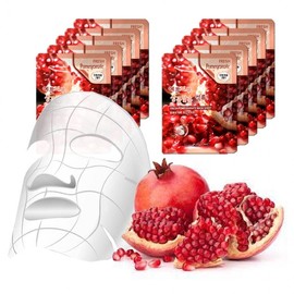 3W Pomegranate High-Adhesion Cold-Heat Mask Sheet 10 Sheets for Travel Tanning 2ea