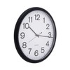 Universal Round Wall Clock, 13.5" Overall Diameter, Black Case, 1