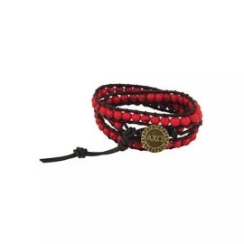 Alpha Chi Omega Sorority Triple Wrap Bracelet-New!