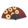 Luxury Silk Hand Fan "真田 幸村" Bright Red and 真田