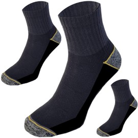 Kensington® 3 Pairs, Mens Sport Quarter Ankle Cushioned Anti-Blister Trainer Socks, Cotton Sock for Running, Cycling, Walking & Hiking