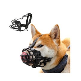 Letics 犬用 マズル 口輪 吠え 拾い食い 無駄吠え 噛みつき 傷舐め 防止 犬の訓練用品 しつけ ソフト素材 (XL)