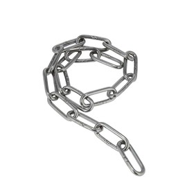 Stainless Steel Chain, Heavy Duty Welded Chain Links for Hanging Fences, Walking with Dog Chain, Swing Chain, Drying Laundry Chain, Diameter 1.2 mm, Chain Length 8 m, Maximum Load 10 kg