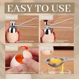 RXKFIGX Egg Topper Egg Cutter Egg Shell Opener Egg Slicer for Boiled Eggs Egg Topper for Boiled Eggs Egg Peeler for Hard Boiled Eggs Eggshell Peeler for Hard Boiled Kitchen Accessories Gadgets