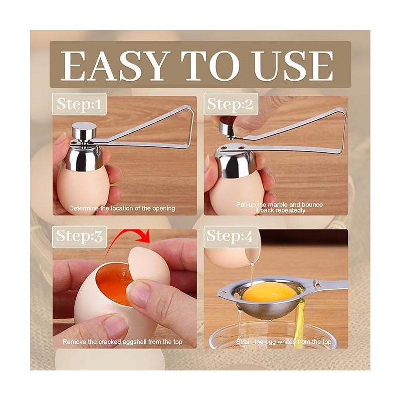 RXKFIGX Egg Topper Egg Cutter Egg Shell Opener Egg Slicer