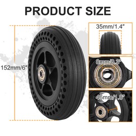 12''X2.0'' Wheelchair Wheels Assembly 12 Inch Rear Wheel Solid Tire Construction,Back Wheel Replacement for Manual Wheelchairs Transport Chair Replacement Parts (One Pair)