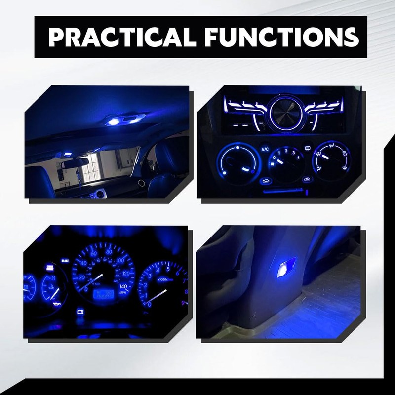 Lyxheth 20PCS 74 LED Bulb Dash Lights Super Bright, T5