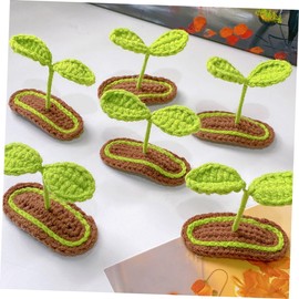 Totority 2pcs Cute Knitted Bean Hair Clips for Young Girls Adorable Hair Accessories for Teens Versatile Plant Barrettes for Hairstyles