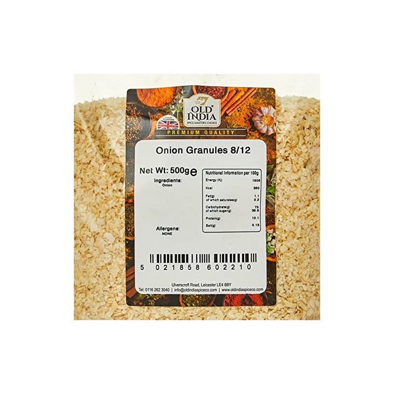 Old India Onion Granules 8/12 500g