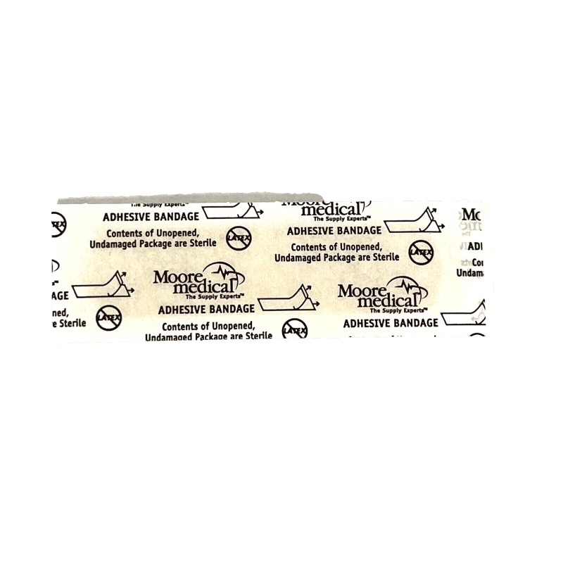 Moorebrand Fabric Adhesive Bandages, 3/4" x 3" - 100/box