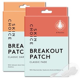 SKIN CHOICE Microdart Pimple Patches Bundle Dots for Early Stage Pimples and Dark Spots, Niacinamide, Salicylic Acid, Hyaluronic Acid, CICA, Tea Tree, Hydrocolloid Patch, Vegan Cruelty-Free (16 Pcs)