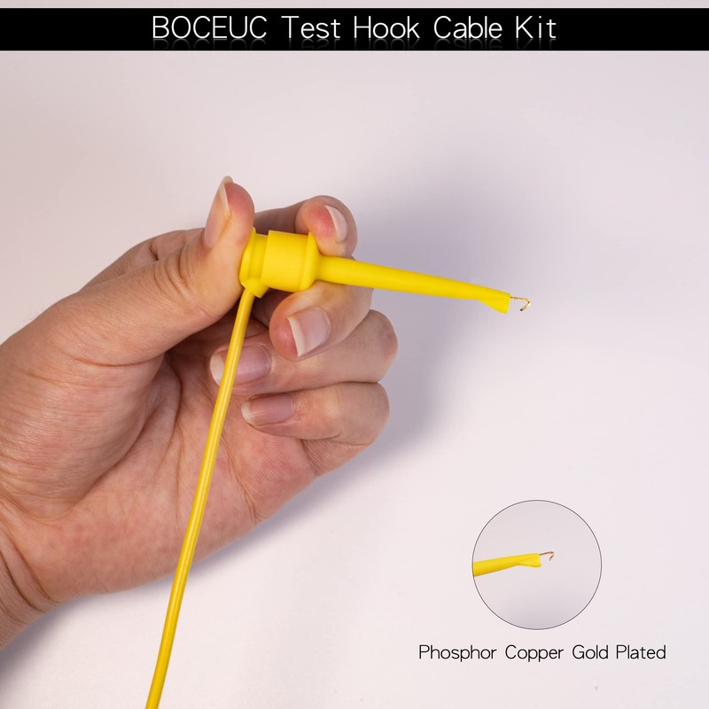 BOCEUC Clips de gancho de prueba apilables de 4 mm,