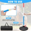 6 Pcs 6ft Pole Bending Poles for Horses,Thickened Heavy Duty