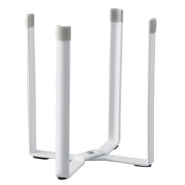 Yamazaki Poly Bag Holder, White, Approx. W 4.7 x D 3.7 x H 6.5 inches (12 x 9.5 x 16.5 cm), Plate, Drainer, Triangular Corner, Tabletop Trash Bin, Folds Slimly, 6534