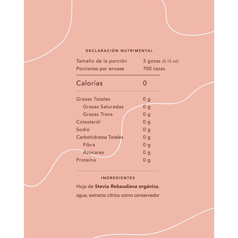 Stevia Orgánica Líquida, 120 ml, Rinde 700 tazas, Mayan Sweet