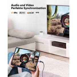 SNOWKIDS Mini HDMI to HDMI Cable 1M 4K High Speed HDMI to Mini HDMI Cable 4K @ 60Hz 2K @ 120Hz Nylon Cable, Supports 1080p, 720p, 3D, UHD, ARC, Ethernet, High Speed Camera, HDTV, Monitor, Projector