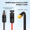 MOOKEERF Solar to XT60 Cable 10AWG 6FT Solar Connector to