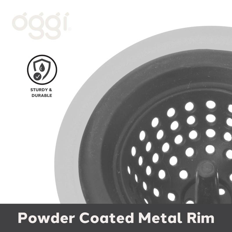 OGGI Silicone & Metal Sink Stopper- Great Kitchen Sink Stopper,