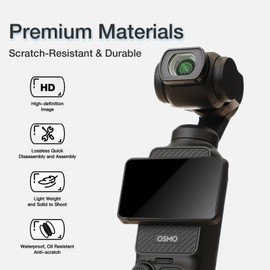 Yaticrab Wide Angle Lens for DJI Osmo Pocket 3, 0.72X Ultra-Wide Magnetic Attachment, 112° Panoramic View with Zero Distortion, HD Optical Glass + Screen Protector & Cleaning Cloth