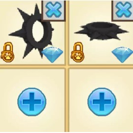 Animal Jam Classic Blackout Spiked Collar & Wrist 2-Item Bundle (Read Descript.)