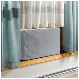 Sanseenia AC Cover Indoor, Air Conditioner Inside Window AC Unit Cover, Double Insulation with Elastic Strap for 3,000–5,000 BTU Window Air Conditioners (20.9 x 15 x 3.5 inch)