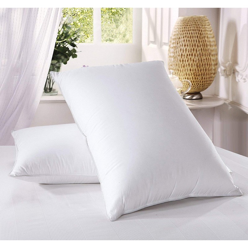 Luxury Down Pillow - 500 Thread Count 100% Cotton Shell,