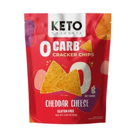 Keto crackers zero carb no sugar (Cheddar Cheese) delicious low carb crackers gluten free healthy for adults and kids (3 Packs) Ketos snack zero carb Keto friendly snack
