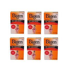 Bigen Powder Hair Color #57 Dark Brown .21 oz. (Case of 6)