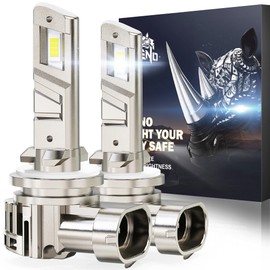 RENO 880 Fog Light Bulb, 886 880 Light Bulbs, 880 Bulb Cool Fan Fanless In Line Plug-N-Play, Pack of 2