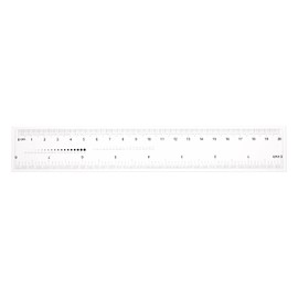 sourcing map Films Flexible Ruler 8 Inch 0.5 mm Scale PET Plastic Covered Folding Straight Ruler Calibration Soft Measuring Tool for Factory Transparent
