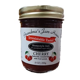 Cherry, No Sugar Added, Grandma's Jam House, 9oz (1 jar)