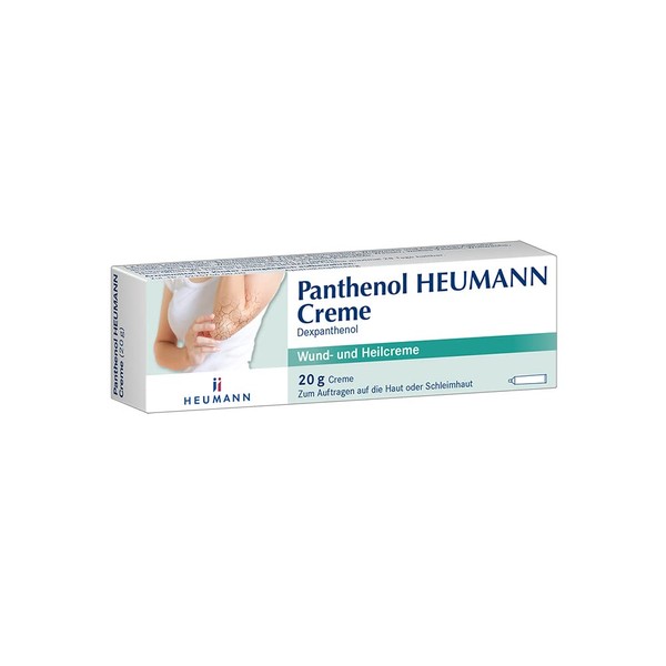 Panthenol HEUMANN Cream: Wound and Healing Ointment to Promote Wound Healing for Burns, Small Wounds and Dry Skin, Anti-Inflammatory Ointment, 20 g