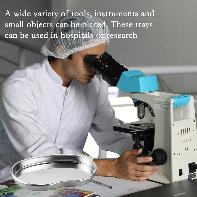 Tabanzhe Stainless Steel Kidney Tray-8 Inch Metal Kidney Dish Professional