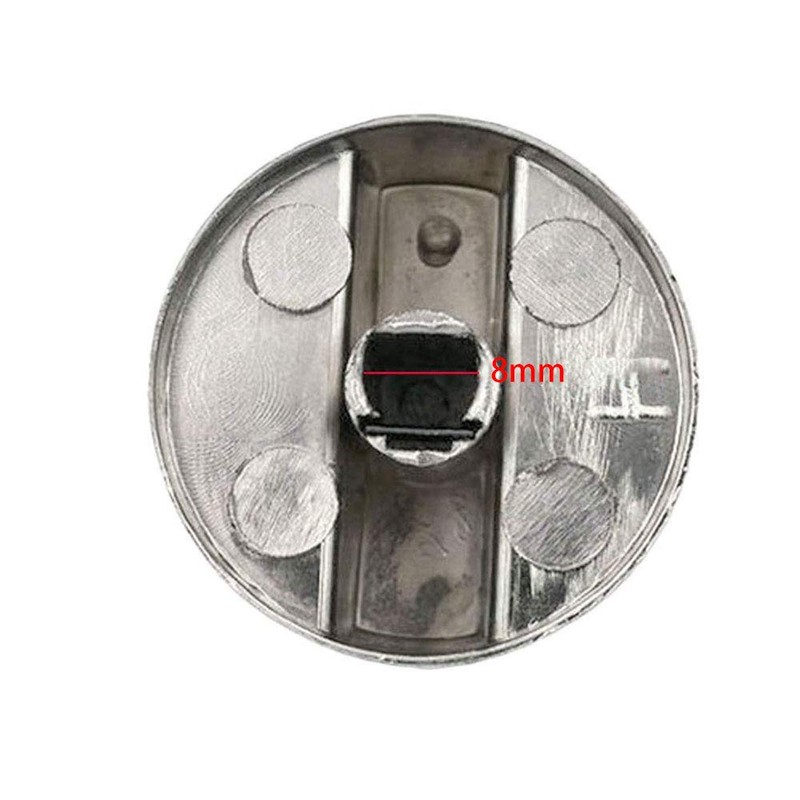 2 Pieces Metal Universal Silver Gas Stove Control Gas Stove