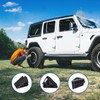 HOXWELL Solid Heavy Duty Rubber Wheel Chocks 4 Packs, Premium