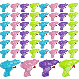 52 Pack Mini Water Gun Bright Colors Squirt Water Guns Small Pistol Toy Gun for Kids Boys and Girls Swimming Pool Beach Outdoor Water Activities, 4 Colors