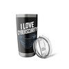 I Love Cybersecurity Tech Shield Stainless Steel Insulated Tumbler