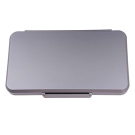 CIGARISM Aluminium Alloy Cigar Travel Case Humidor, CNC Engraving Pattern, Ultralight Ultrathin H100 (Grey)