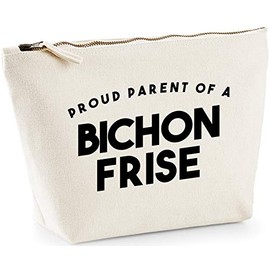 Hippowarehouse Proud Parent Of A Bichon Frise printed make up cosmetic wash bag 18x19x9cm