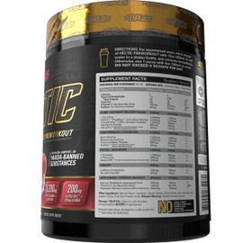 EHP Labs Hectic PreWorkout - High Stim Advanced Pre Workout Powder for Max Performance - Caffeine, Beta Alanine, Coconut Water - Energy, Pump, Recovery & Hydration - 40 Serves (Raspberry Refresh)